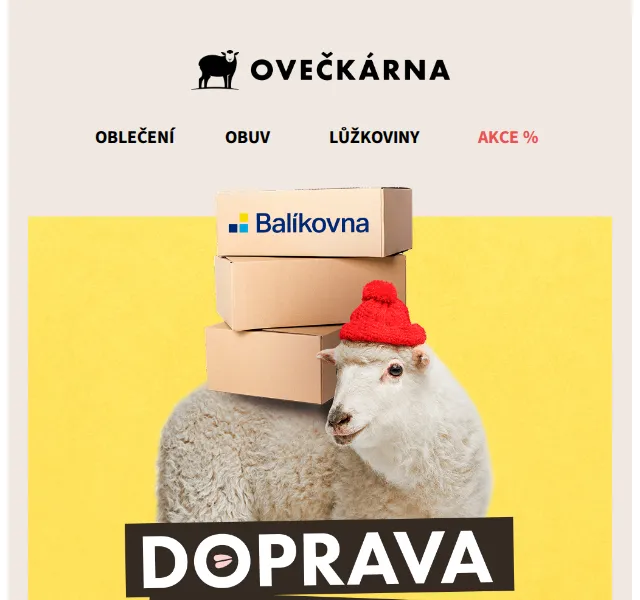 Ovečkárna: Sleva 20 % a doprava zdarma na huňaté kousky – listopad 2025 | Nuslet.cz