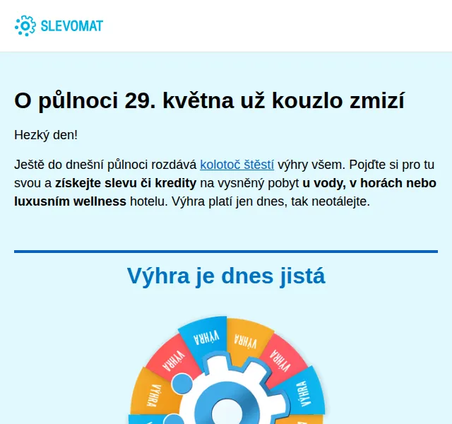 Slevomat: Kolotoč štěstí – slevy na pobyty – červen 2026 | Nuslet.cz