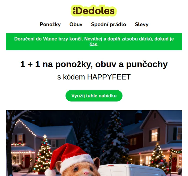 Dedoles.cz: 1+1 na ponožky, obuv a punčochy – červen 2026 | Nuslet.cz