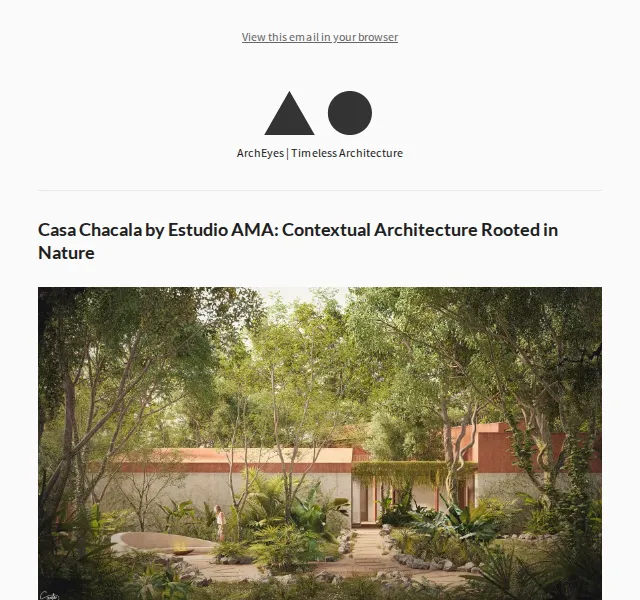 ArchEyes: Nová architektura a design – červenec 2026 | Nuslet.cz