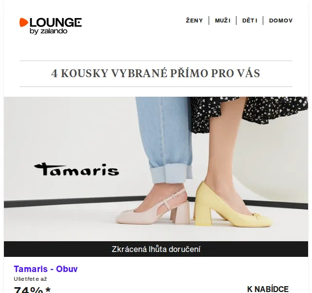 Lounge by Zalando: Tamaris, Remington & Esprit – slevy až 75 % – červen 2026 | Nuslet.cz