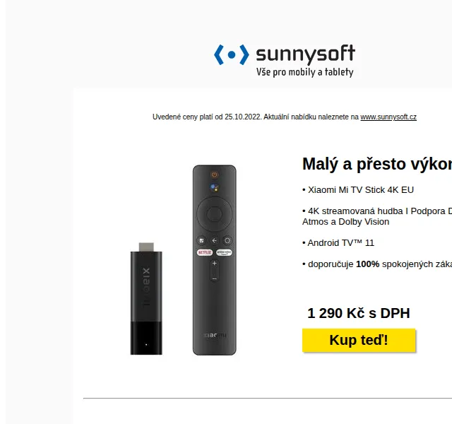 Sunnysoft: Nejprodávanější dárky od 349 Kč – červen 2026 | Nuslet.cz