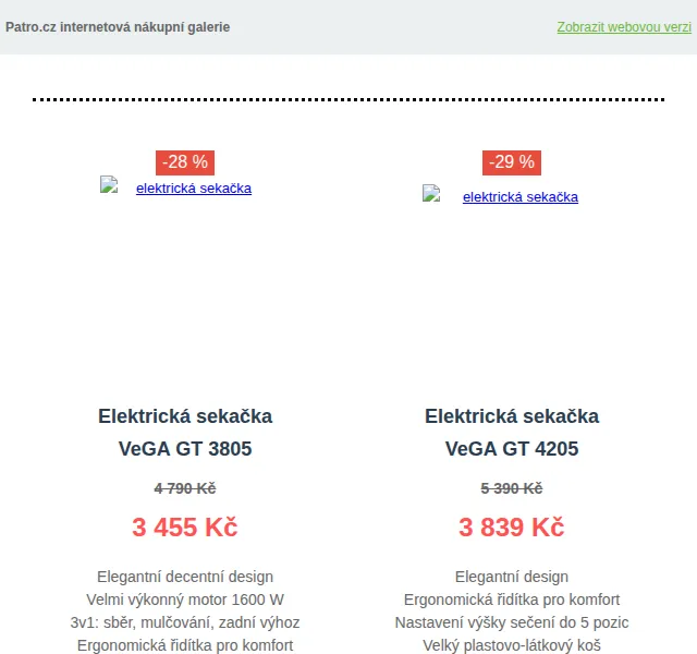 Patro.cz: Sekačky VeGA slevy až -33 % – červen 2026 | Nuslet.cz