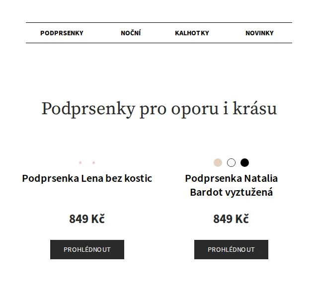 Astratex.cz: −20 % na podprsenky a doprava zdarma – červen 2026 | Nuslet.cz