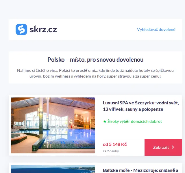 Vánoce na Skrz: Polsko – wellness a hotely od 2 100 Kč – červen 2026 | Nuslet.cz