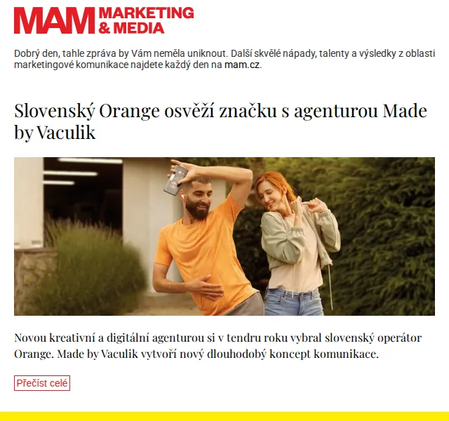 Marketing & Media: Slovenský Orange osvěží značku – červen 2026 | Nuslet.cz