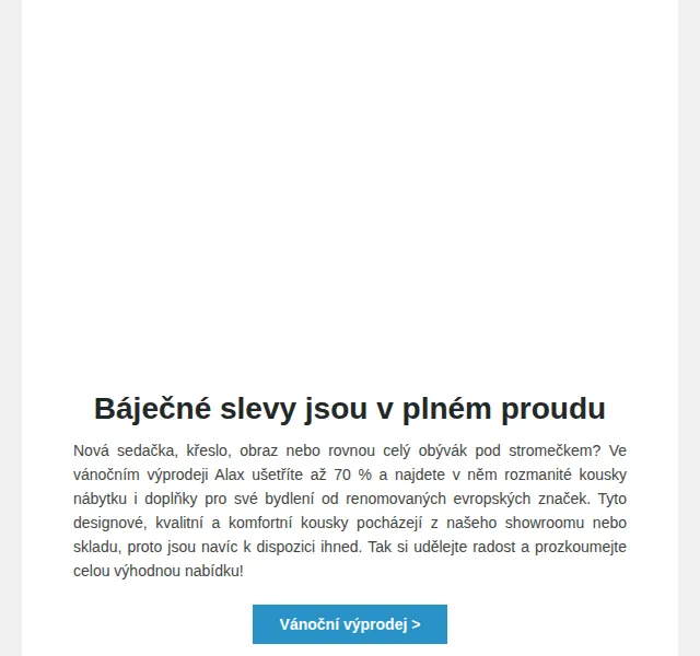 ALAX nábytek: Vánoční výprodej až 70 % – červen 2026 | Nuslet.cz