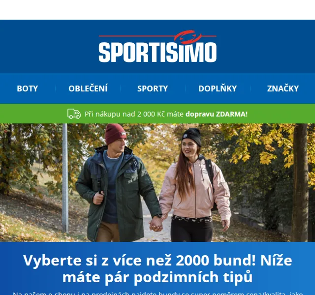 Sportisimo.cz: 2000+ bund skladem – červen 2026 | Nuslet.cz