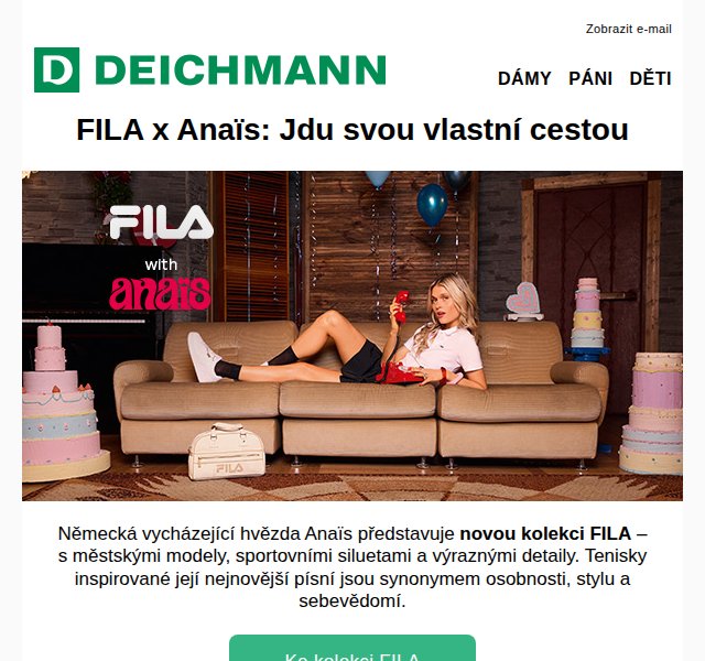 DEICHMANN: FILA x Anaïs kolekce – duben 2026 | Nuslet.cz