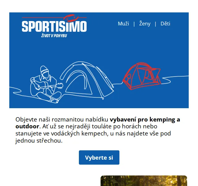 Sportisimo.cz: Camping a outdoor vybavení – květen 2026