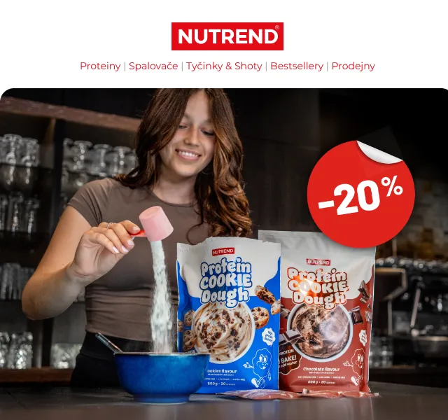 Nutrend: Protein Cookie Dough sleva 20 % – červen 2026 | Nuslet.cz