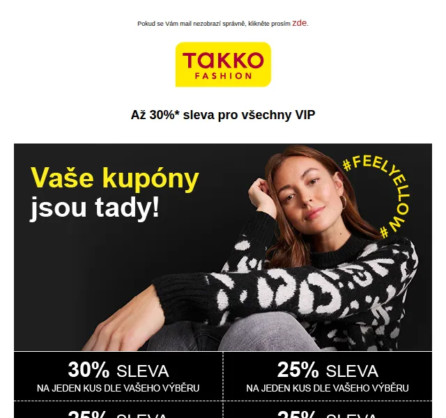 Takko Fashion: Až 30% sleva na svetry – prosinec 2023 | Nuslet.cz