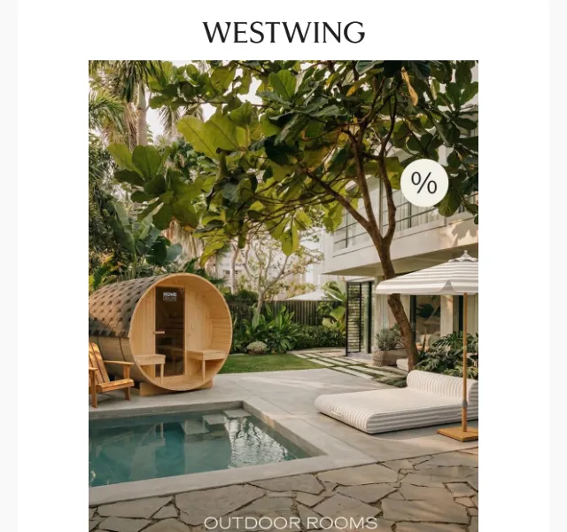 Westwing: Exteriérový nábytek a wellness ve slevě – Srpen
