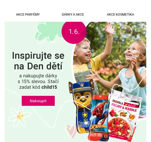 Notino: -15 % na dárky pro děti – červen 2026 | Nuslet.cz