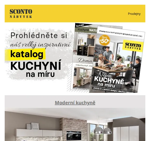 Sconto: Nový katalog kuchyní – červen 2026 | Nuslet.cz