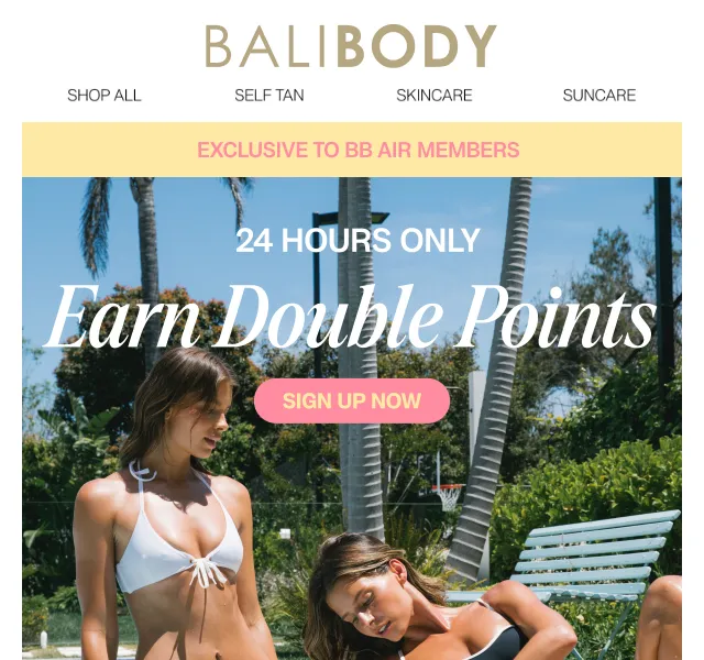 Bali Body: Dvojité body v BB Air – červenec 2026 | Nuslet.cz