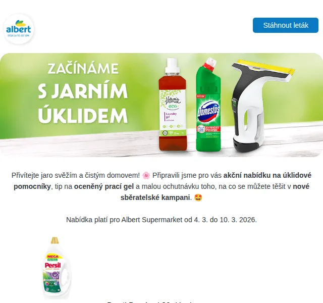 Albert: Čisticí prostředky v akci – březen 2026 | Nuslet.cz