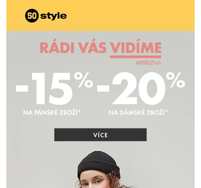 50style: Sleva až 20 % na skvělý začátek dne – červen 2026 | Nuslet.cz