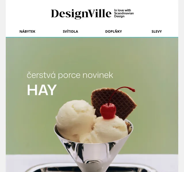 DesignVille: HAY novinky – sleva 5 % – srpen 2026