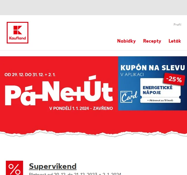 Kaufland: Supervíkend s akcemi až -53 % – červen 2026 | Nuslet.cz