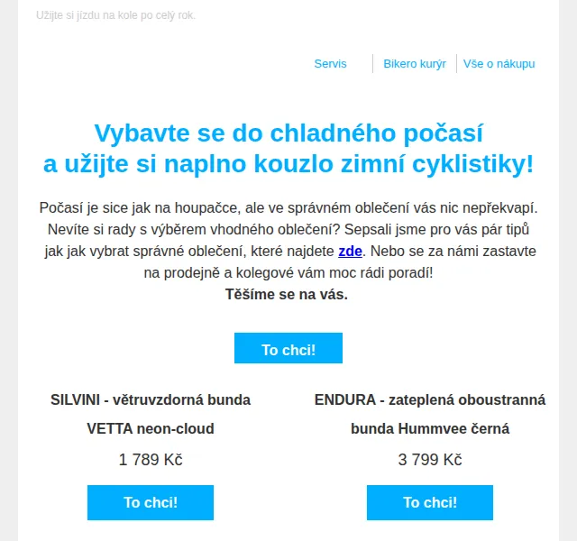 czbikero: zimní cyklistické oblečení se slevou až 25 % – červen 2026 | Nuslet.cz