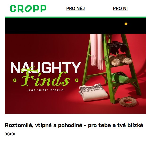 Cropp: Dárky se slevou -25% – duben 2026 | Nuslet.cz