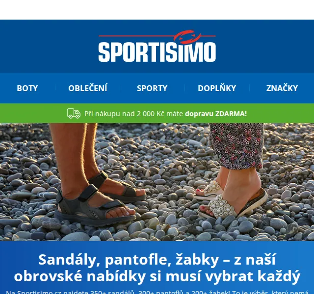 Sportisimo: Výprodej sandálů a pantoflů – slevy až 50 % – červen 2026 | Nuslet.cz