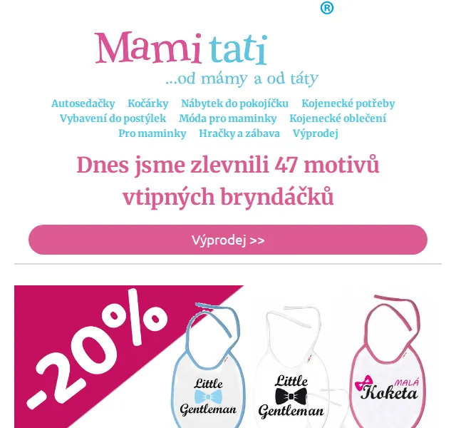 Mamitati.cz: 20% sleva na bryndáčky Baby Nellys – červenec 2026 | Nuslet.cz