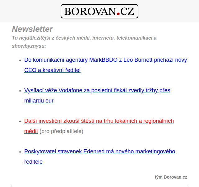Aleš Borovan: Novinky z médií a marketingu – červen 2026 | Nuslet.cz