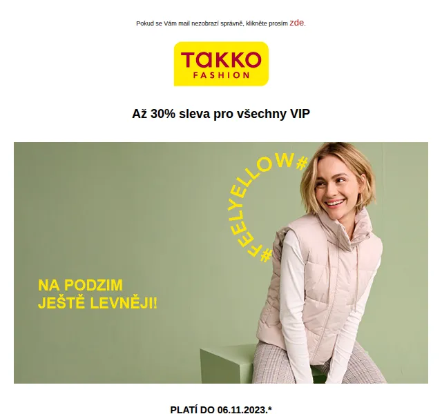 Takko Fashion: Až 30% sleva na podzimní pletenou módu – červen 2026 | Nuslet.cz