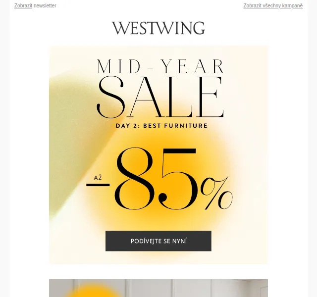 Westwing: Mid-Year Sale se slevami až -85 % – červen 2026 | Nuslet.cz
