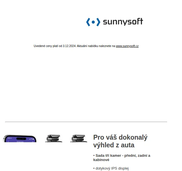 Sunnysoft: Sada kamer do auta, chytré hodinky a další – červen 2026 | Nuslet.cz