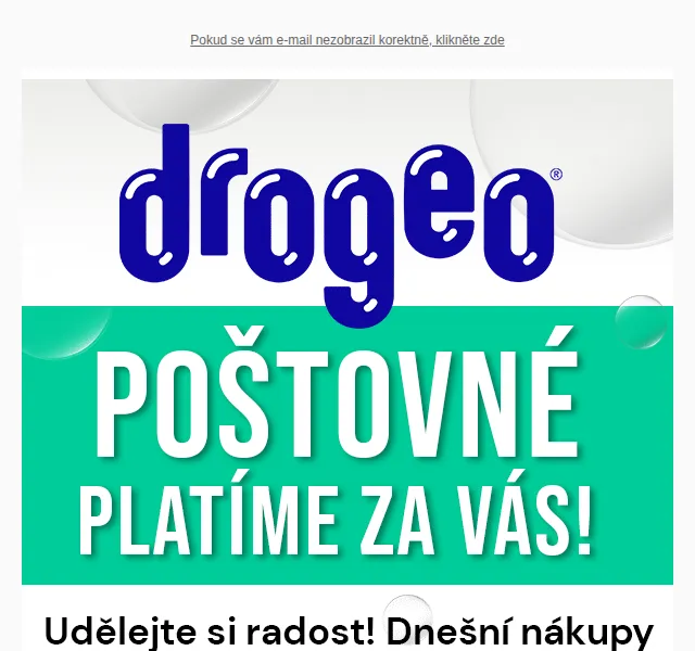 Drogeo: doprava zdarma při nákupu – červen 2026 | Nuslet.cz