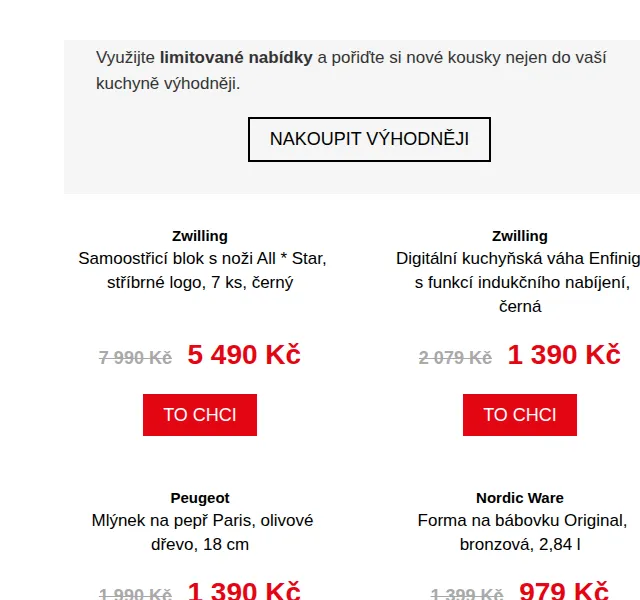 Potten & Pannen: Jarní bestsellery Zwilling, Peugeot, Nordic Ware se slevou až -40 % – červen 2023 | Nuslet.cz