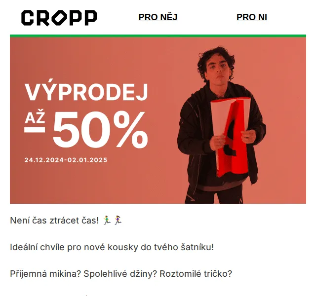 Cropp výprodej – červen 2026 | Nuslet.cz