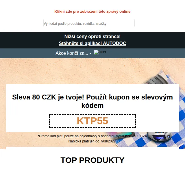 Autodoc.cz: Sleva 80 Kč na autodíly – červen 2026 | Nuslet.cz