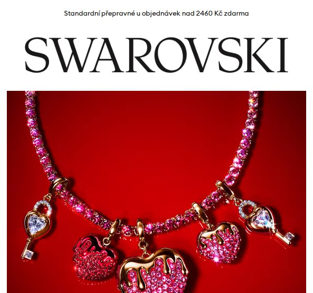 Swarovski: Valentýnské šperky – náhrdelníky a přívěsky | Nuslet.cz