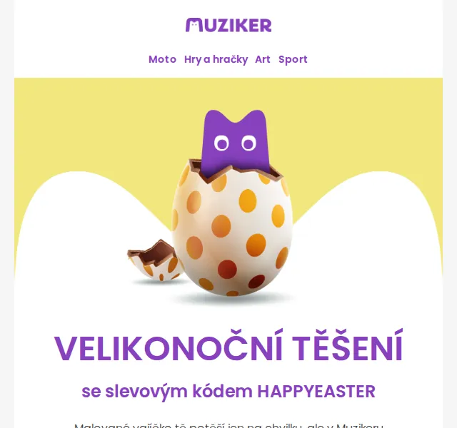 Muziker: Velikonoční slevy na sport a hry – červen 2026 | Nuslet.cz