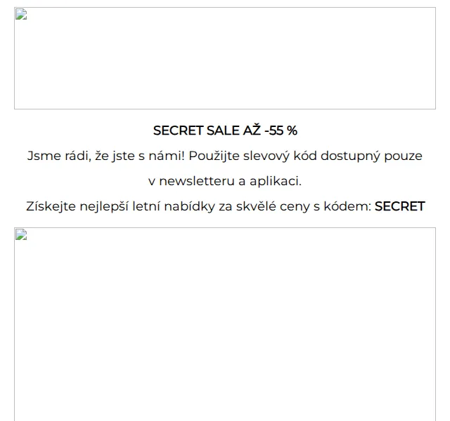 ANSWEAR.cz: SECRET SALE až -55 % – červen 2026 | Nuslet.cz