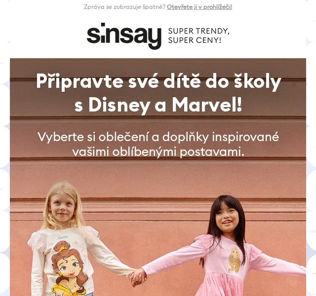 Sinsay: Disney & Marvel kolekce – červen 2026 | Nuslet.cz