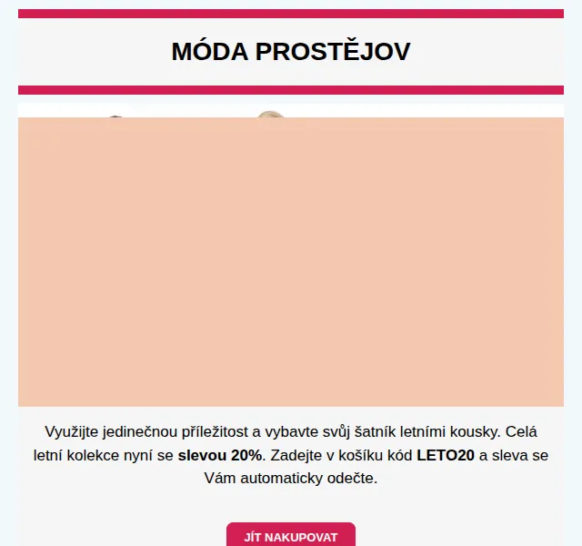 Móda Prostějov: Sleva 20 % na letní kolekci – červen 2024 | Nuslet.cz
