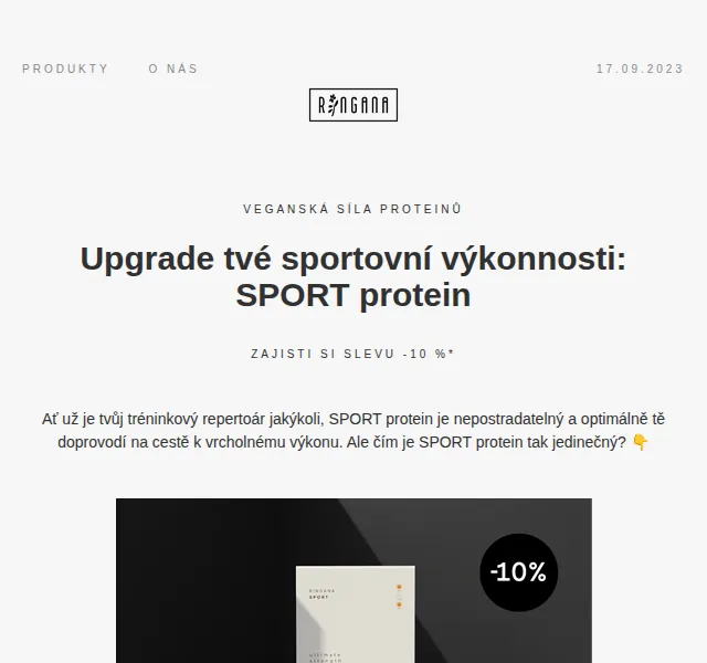 RINGANA: -10 % na SPORT protein & SPORT go – září 2023 | Nuslet.cz