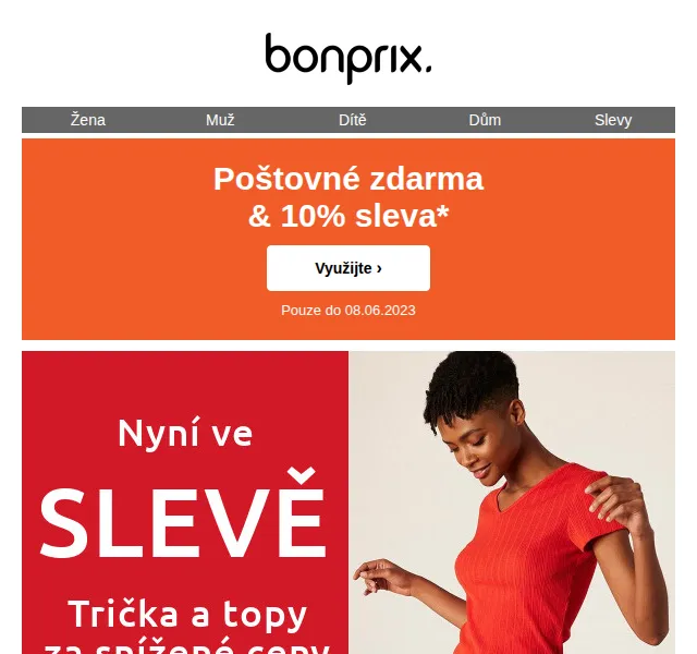 bonprix: 10% sleva a poštovné zdarma – červen 2026 | Nuslet.cz