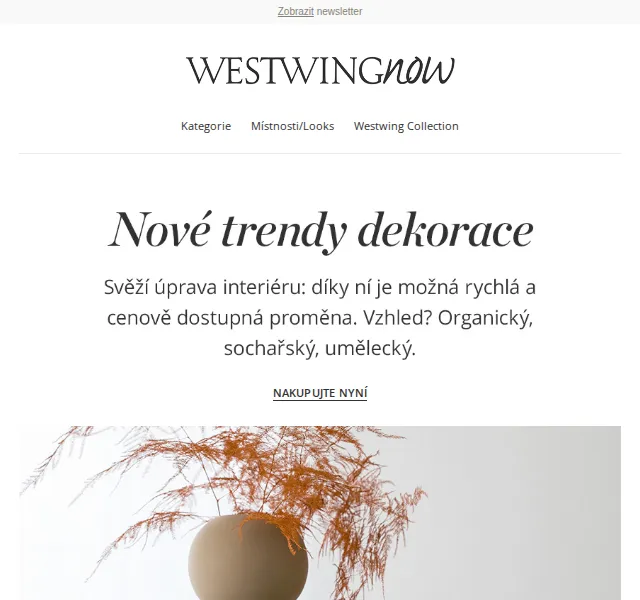 WestwingNow: Trendy dekorace a křesla – červen 2026 | Nuslet.cz