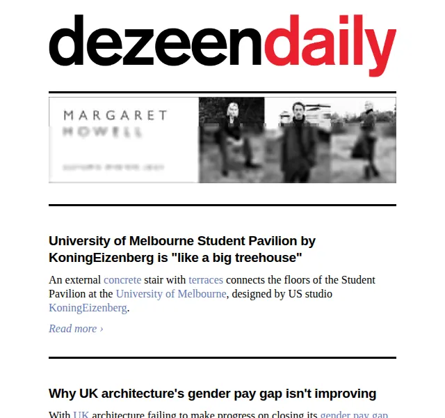 Dezeen Daily: Architektonické novinky – červen 2026 | Nuslet.cz
