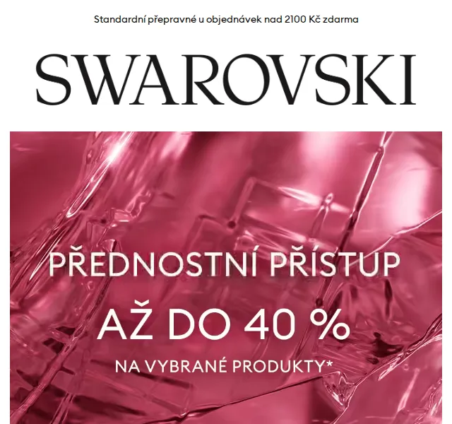 Swarovski: Sleva až 40 % na vybrané produkty – prosinec 2022 | Nuslet.cz