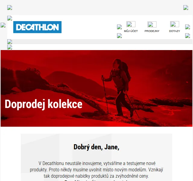 Decathlon: Turistický výprodej slevy až 40 % – červen 2026 | Nuslet.cz