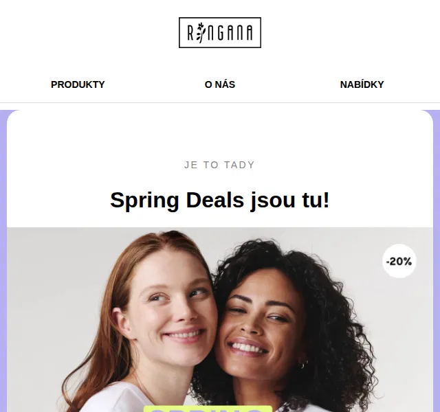 RINGANA: Spring Deals –20 % na FRESH skin perfection – červenec 2026 | Nuslet.cz