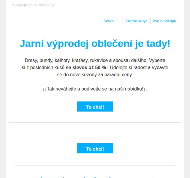 czbikero: Slevy na oblečení až 50 % – červen 2026 | Nuslet.cz