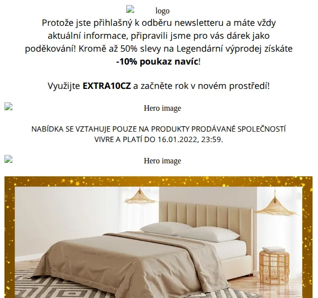 Vivre: Legendární Výprodej až -50 % + 10 % navíc – červen 2026 | Nuslet.cz